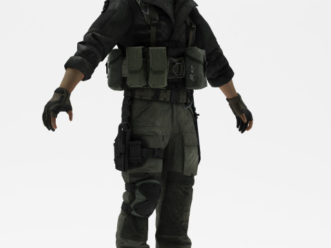 Soldier 4 3D Model