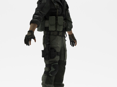 Soldier 4 3D Model
