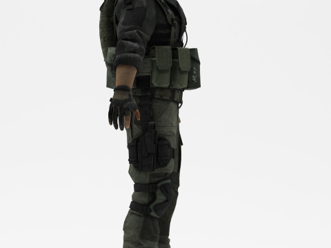 Soldier 4 3D Model