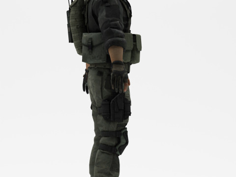 Soldier 4 3D Model