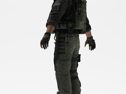 Soldier 4 3D Model