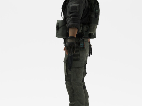 Soldier 4 3D Model