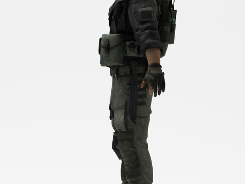 Soldier 4 3D Model