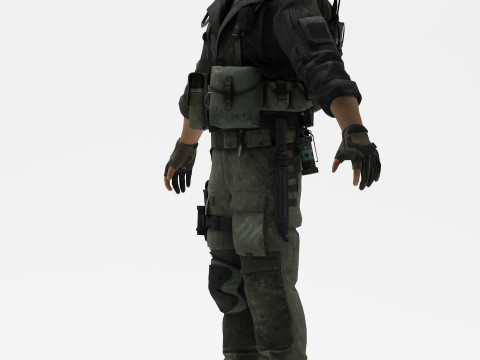 Soldier 4 3D Model