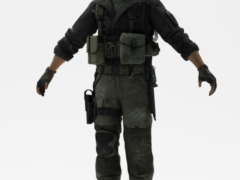 Soldier 4 3D Model