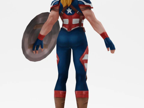 Capit&aacute;n Am&eacute;rica Modelo 3D