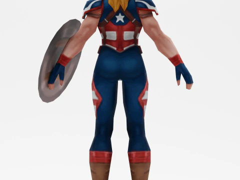 Capit&aacute;n Am&eacute;rica Modelo 3D