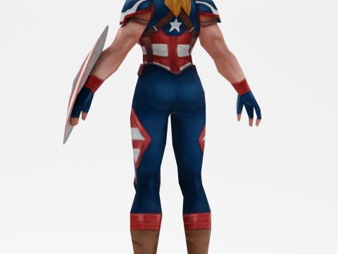 Capit&aacute;n Am&eacute;rica Modelo 3D