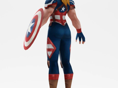 Capit&aacute;n Am&eacute;rica Modelo 3D