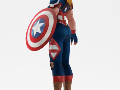 Captain America 3D 模型