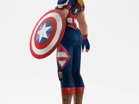 Capit&aacute;n Am&eacute;rica Modelo 3D