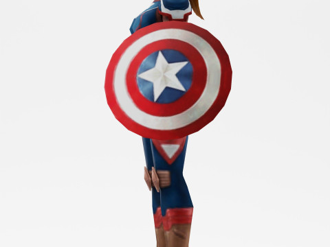 Captain America 3D 模型