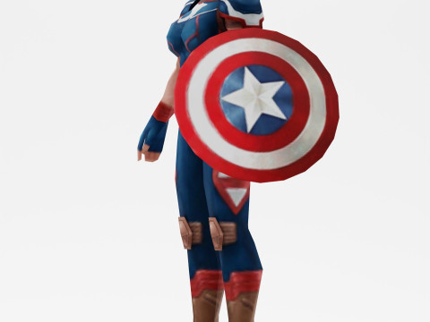 Captain America 3D 模型