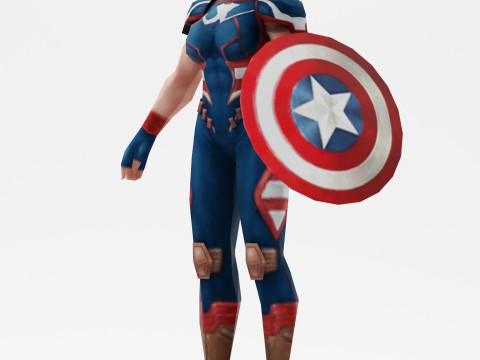 Captain America 3D 模型