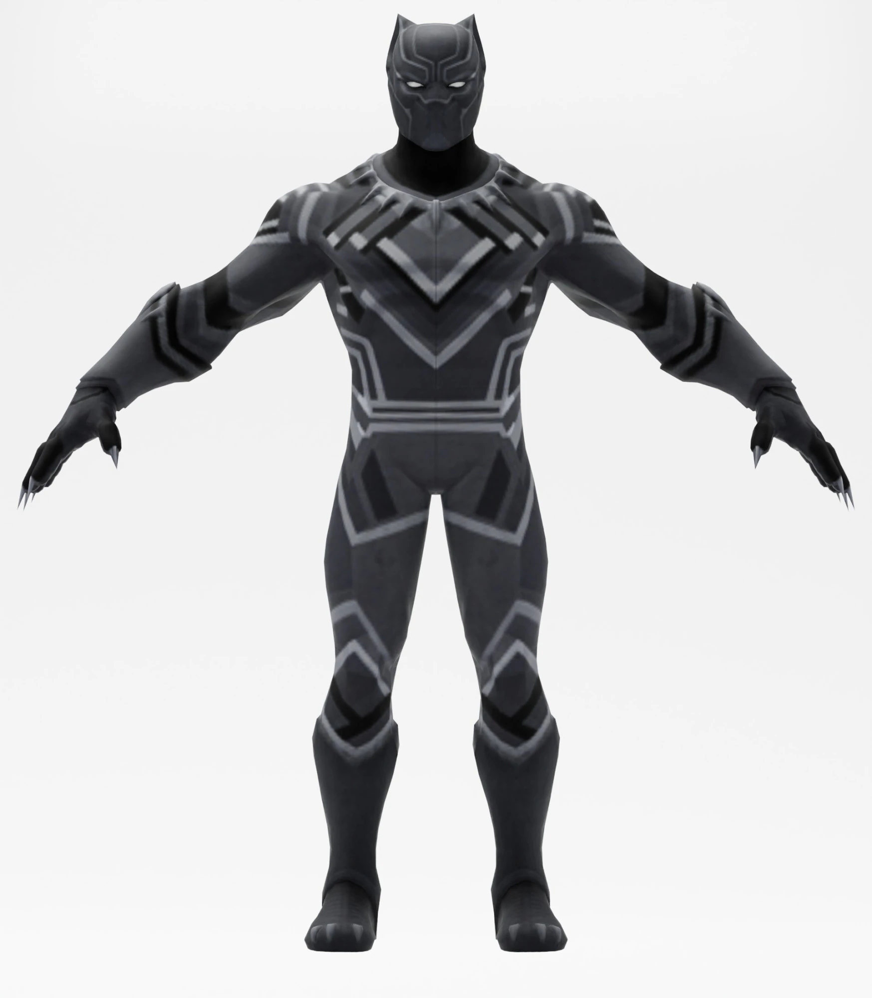 Black Panther 3D Model .c4d .max .obj .3ds .fbx .stl .blend 