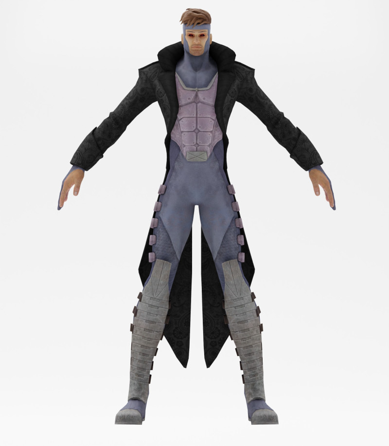 DJ Gambit 3D 모델 .c4d .max .obj .3ds .fbx .stl .blend 