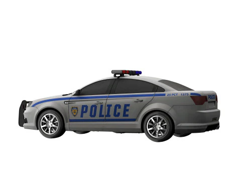 Police car 3D Model