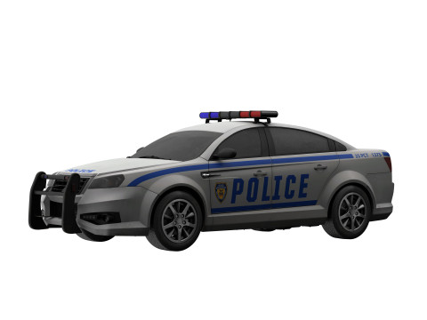 Police car 3D Model