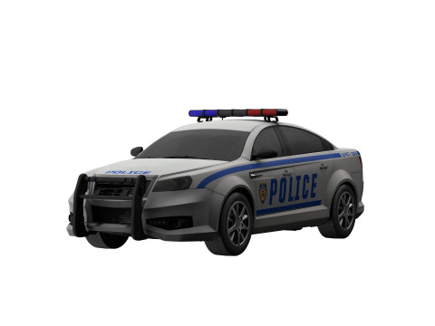 Police car 3D Model