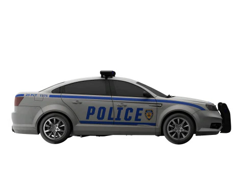 Police car 3D Model