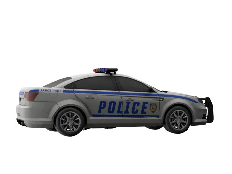 Police car 3D Model