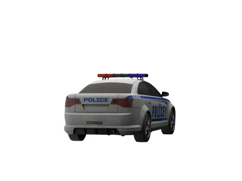 Police car 3D Model