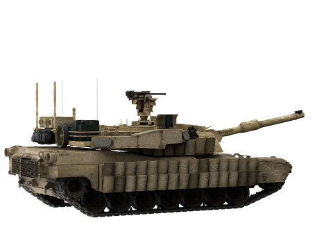 M1A2 Abrams Modelo 3D