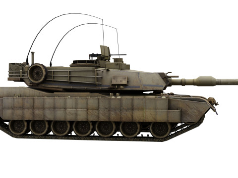 M1a2 tusk 3D Model