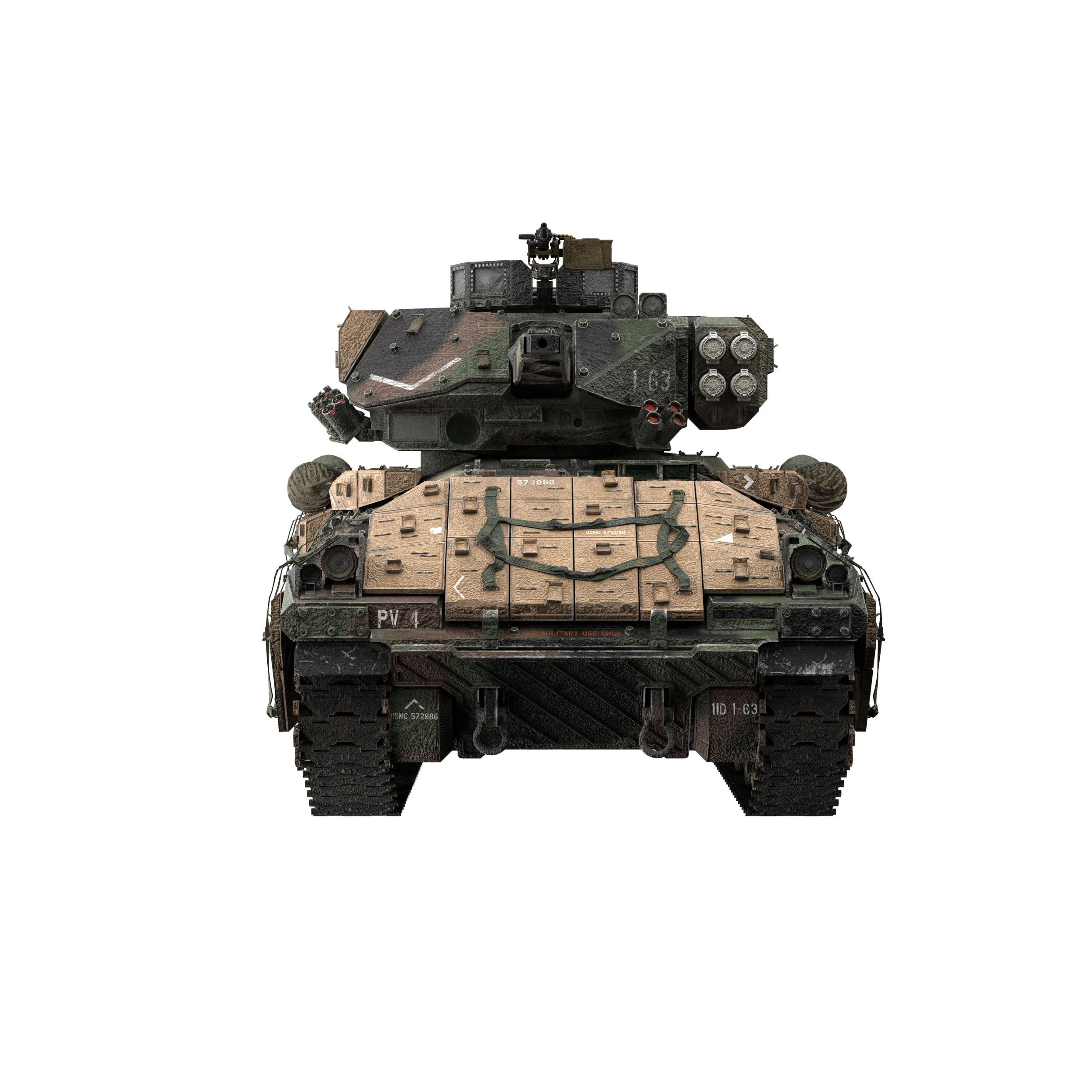 M2A4 Bradley 3D Model .c4d .max .obj .3ds .fbx .stl .blend 