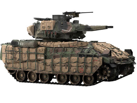 M2A4 Bradley 3D Model