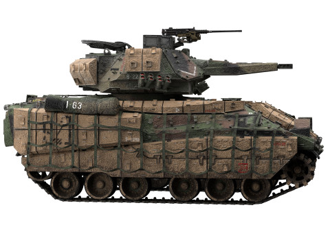 M2A4 Bradley Modello 3D