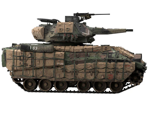 M2A4 Bradley 3D Model