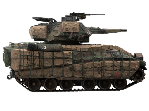 M2A4 Bradley Modello 3D