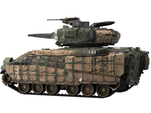 M2A4 Bradley Modello 3D