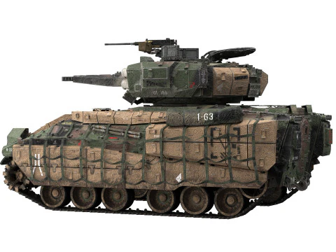 M2A4 Bradley 3D Model