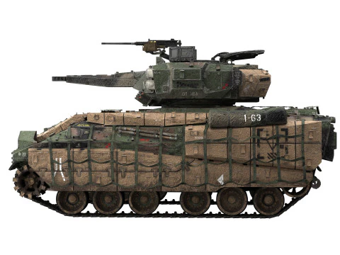 M2A4 Bradley 3D Model