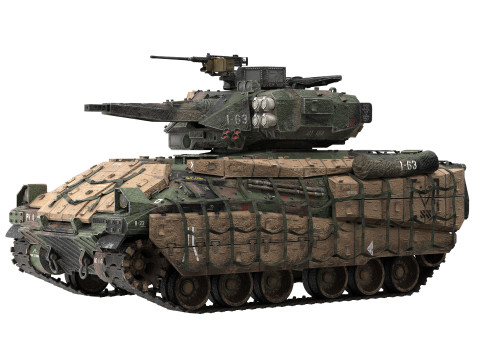 M2A4 Bradley Modello 3D
