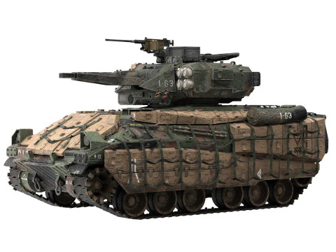 M2A4 Bradley 3D Model