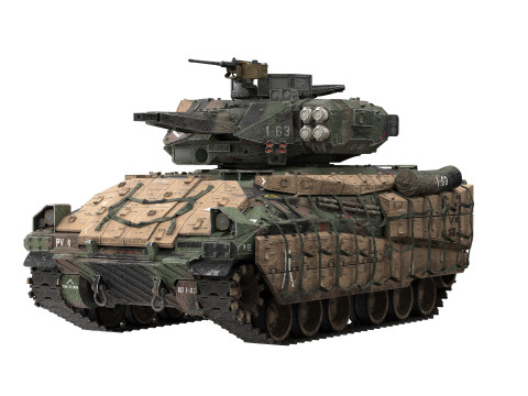 M2A4 Bradley Modello 3D