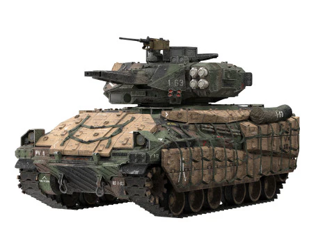 M2A4 Bradley 3D Model