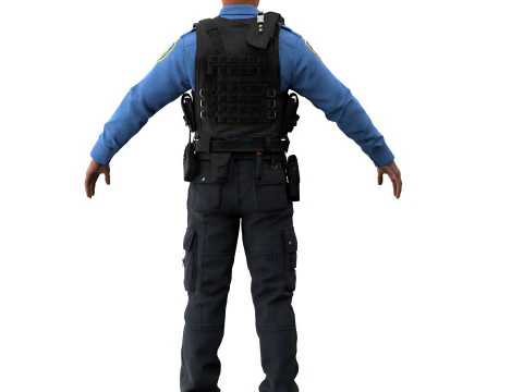 Police officer 3D Model