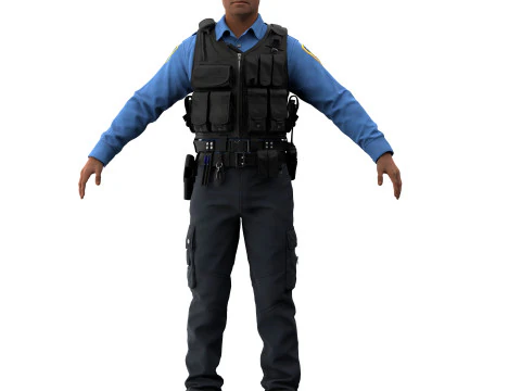 Police officer 3D Model