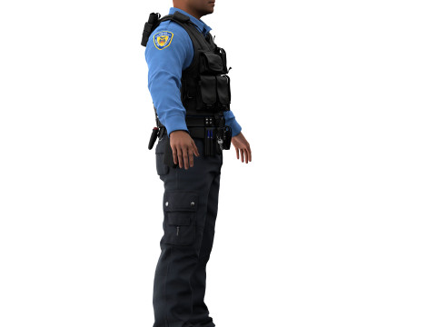 Police officer 3D मॉडल