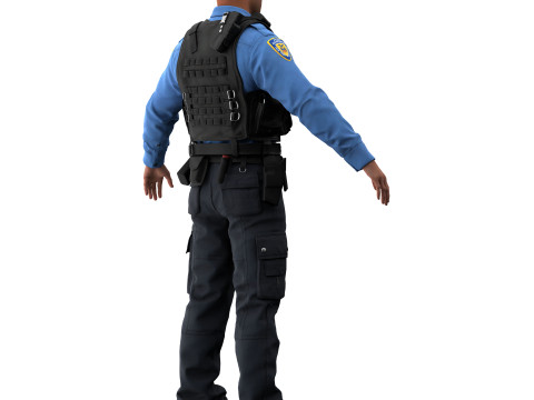 Police officer 3D मॉडल