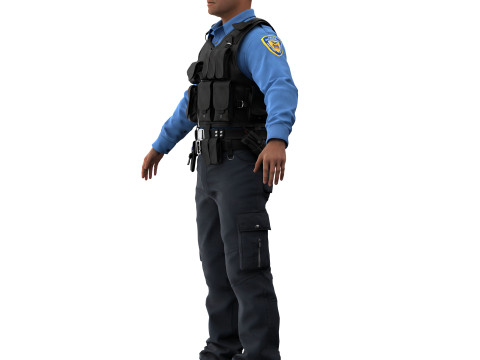 Police officer 3D मॉडल