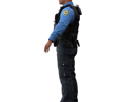 Police officer 3D मॉडल