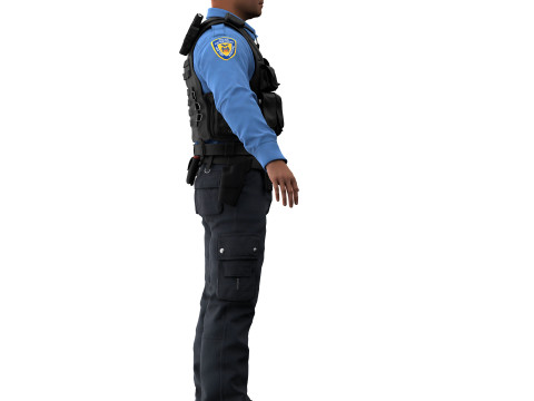 Police officer 3D मॉडल