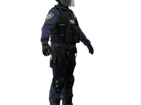 Police swat 3D Model