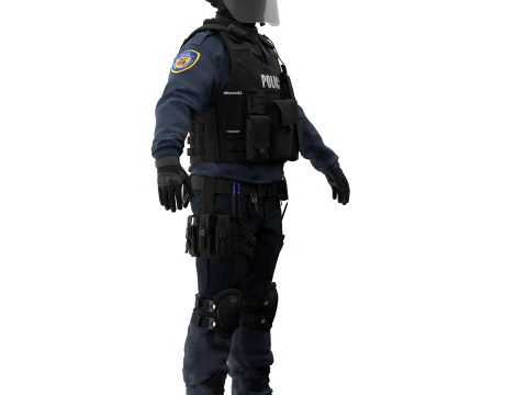 Спецназ поліції 3D Модель