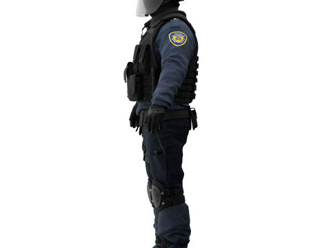 Police swat Modello 3D
